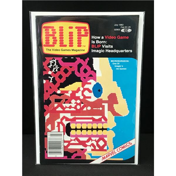 BLIP THE VIDEO GAMES MAGAZINE JULY 1983  - MARVEL COMICS