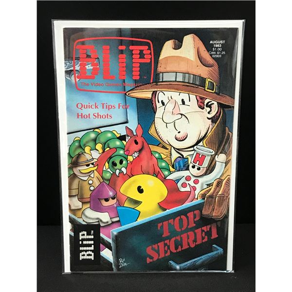 BLIP THE VIDEO GAMES MAGAZINE AUGUST 1983  - MARVEL COMICS