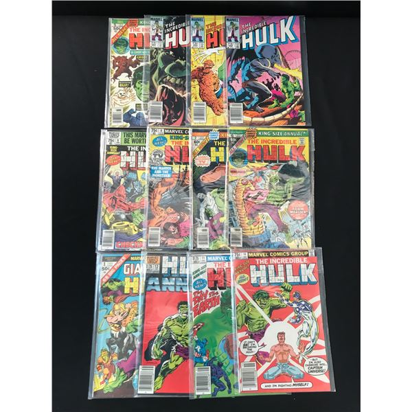 LOT OF 12 Incredible Hulk COMICS - MARVEL COMICS