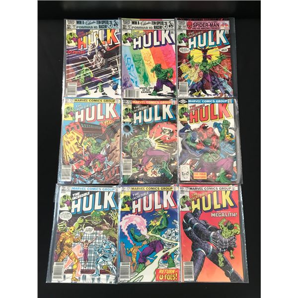 LOT OF 9 Incredible Hulk COMICS - MARVEL COMICS