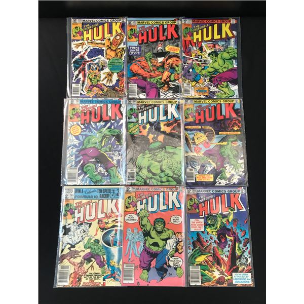 LOT OF 9 Incredible Hulk COMICS - MARVEL COMICS