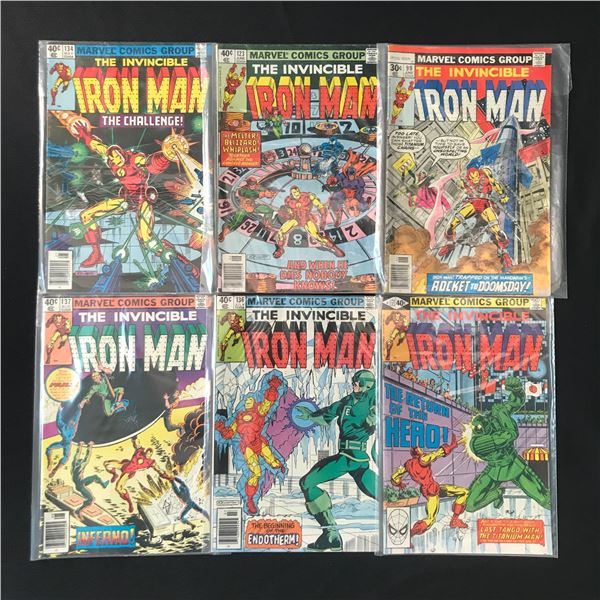 LOT OF 6 THE INVINCIBLE IRON MAN COMICS - MARVEL COMICS