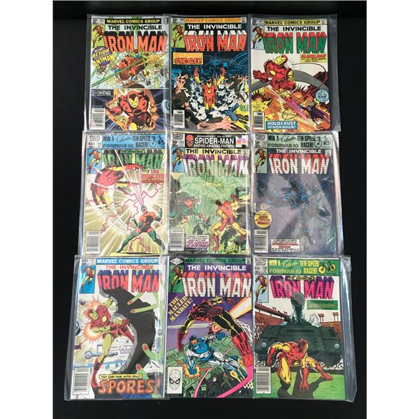 LOT OF 9 THE INVINCIBLE IRON MAN COMICS - MARVEL COMICS