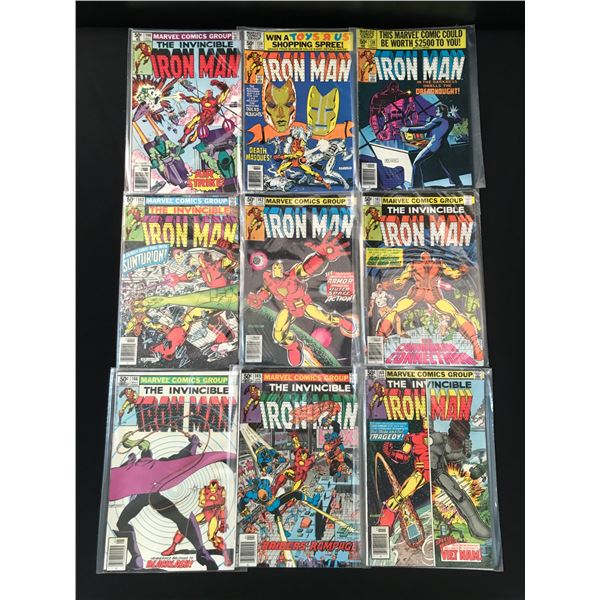 LOT OF 9 THE INVINCIBLE IRON MAN COMICS - MARVEL COMICS