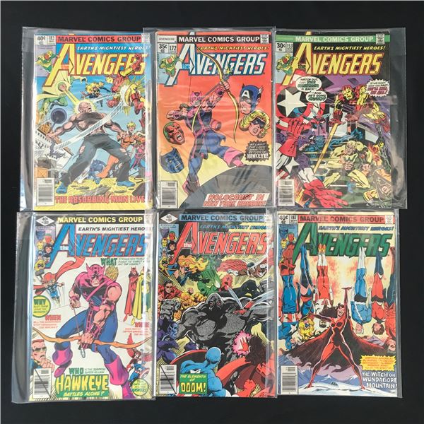 LOT OF 6 AVENGERS COMICS - MARVEL COMICS