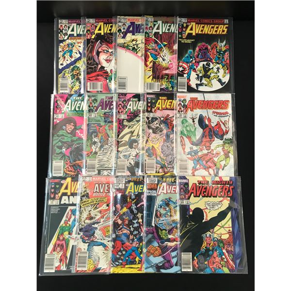 LOT OF 15 AVENGERS COMICS - MARVEL COMICS