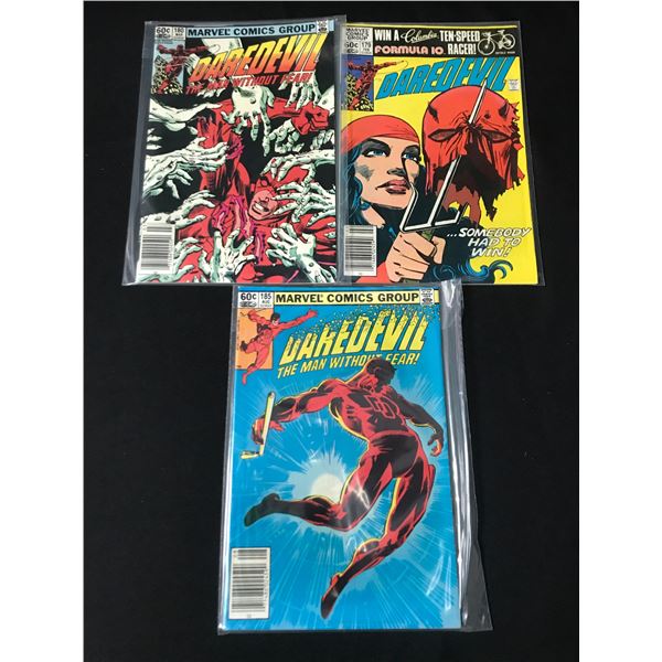 LOT OF 3 DAREDEVIL COMICS - MARVEL COMICS