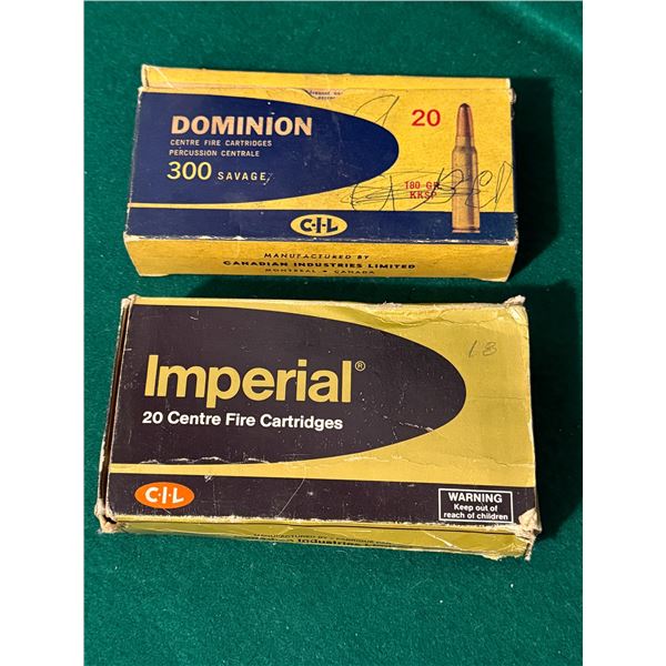 300 Savage Dominion and Imperial Rifle Ammunition Lot