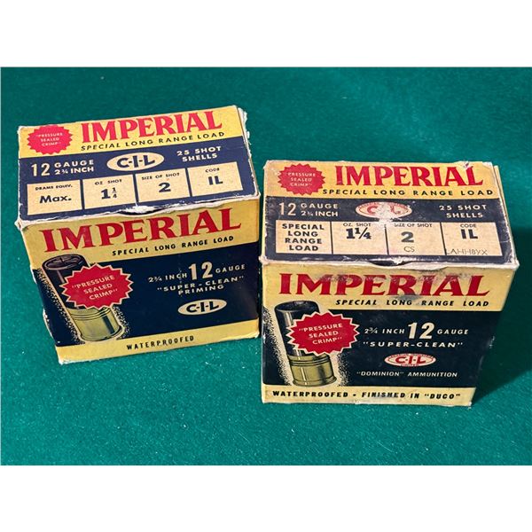 12 Ga Imperial Special Long Range Shotgun Shells in Collector's Boxes Size 2