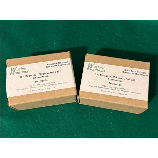 357 Magnum Western Munitions Reloaded Ammunition
