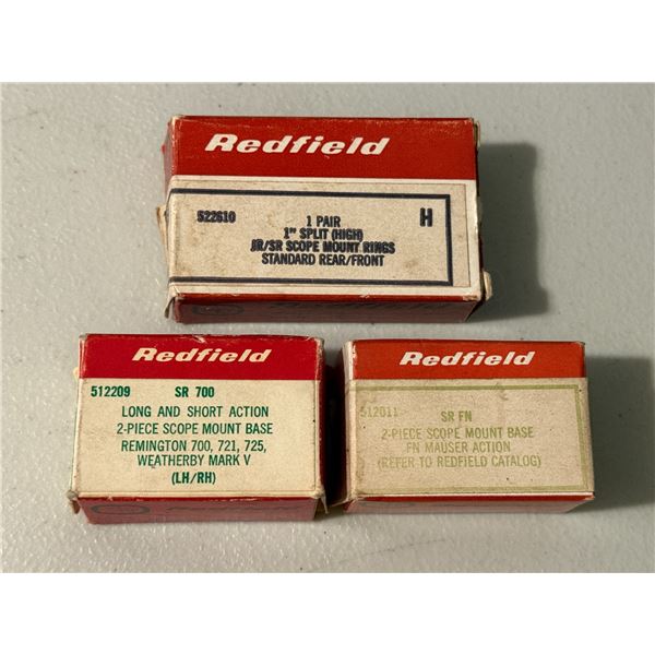 Redfield Scope Mount Components Lot of 3