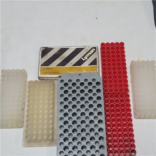 6 Loading Blocks & 1 Used Case Lube Pad
