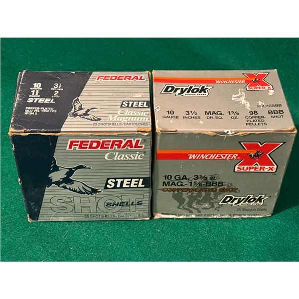 10 Ga 3.5" Federal (2 Shot) & Drylok (BBB) Shots