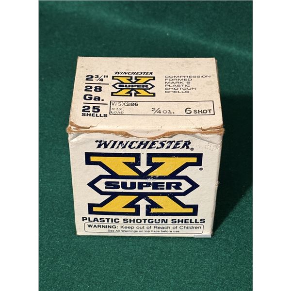 28 Ga. Winchester Super X Shells (6 Shot)