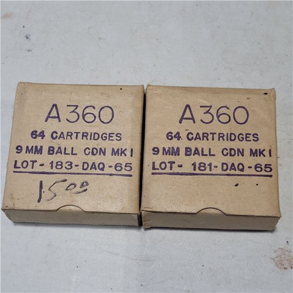 Canadian Mk I  9mm Ball Ammo