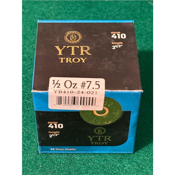 410 Ga 2-1/2" YTR Troy Shotshells