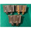Image 2 : Vintage Soviet Military-Style Ammunition Pouches – Brown Leather & Web
