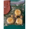Image 3 : Leather Pouches with Brass Screw-Top Oiler Bottles