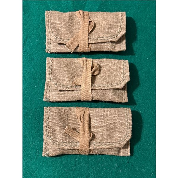 Original Soviet Military Mosin-Nagant Rifle Cleaning Kits (lot of 3)