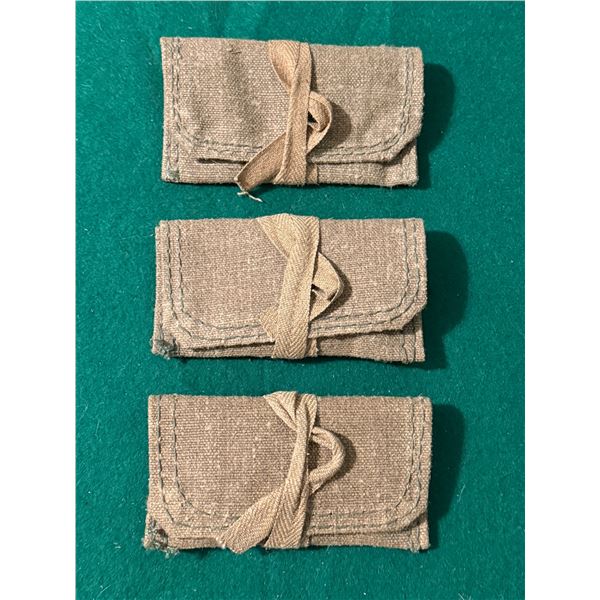 Original Soviet Military Mosin-Nagant Rifle Cleaning Kits (lot of 3)