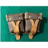 Image 1 : Brass Screw-Top Oil Bottles in Double Leather Pouch