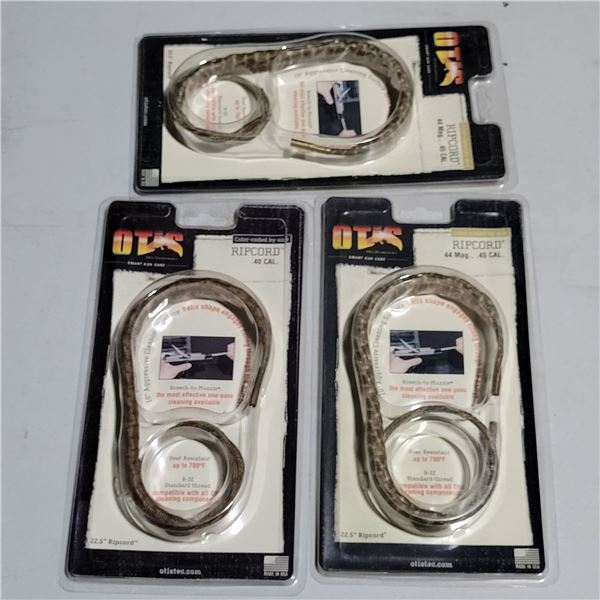 Otis Ripcord Cleaning Pull Thru Lot of 3