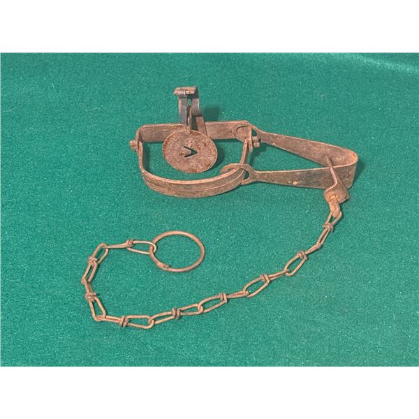Oneida Victor Leghold Long Spring Animal Trap - Antique