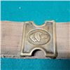 Image 1 : Anson & Mills Dogs Head Stamped Brass Buckle & Cartridge Belt
