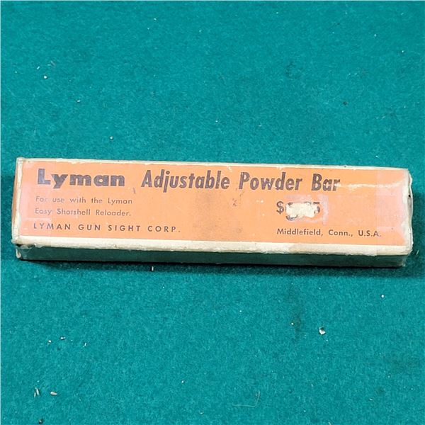 Lyman Adjustable Powder Bar