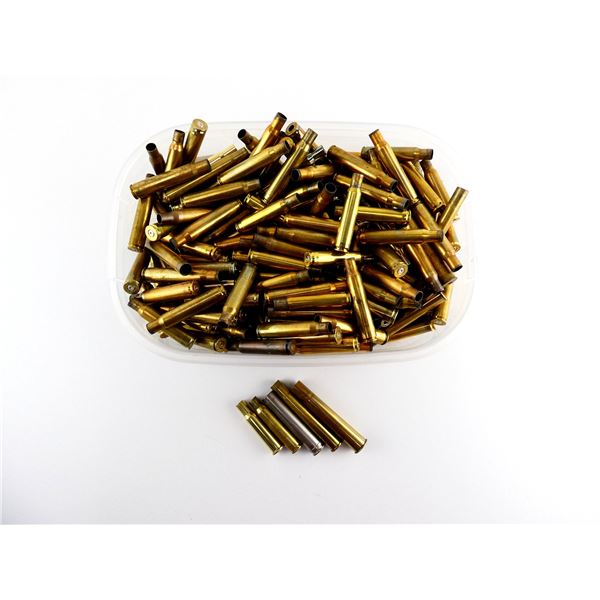 NON-PRIMED ASSORTED BRASS AND NICKEL CASES LOT