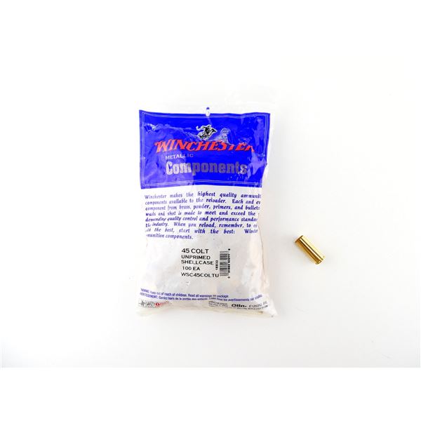 NEW NON-PRIMED WINCHESTER .45 COLT BRASS CASES LOT