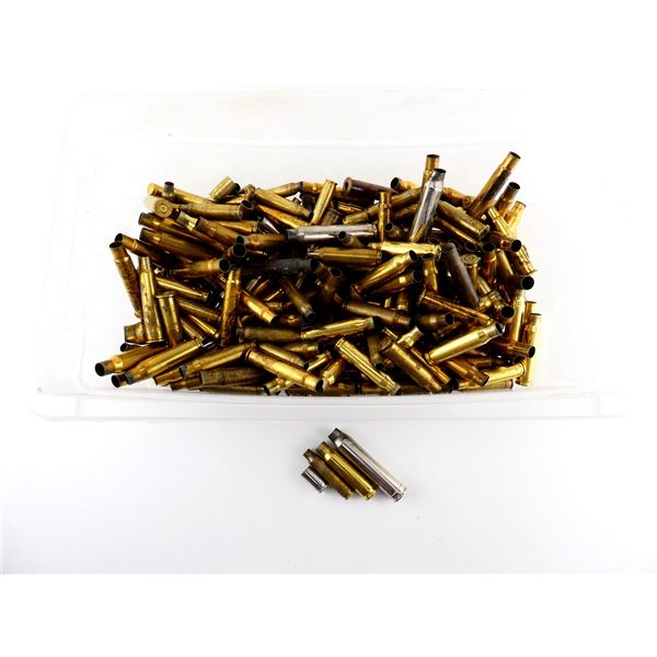 NON-PRIMED ASSORTED BRASS AND NICKEL CASES LOT