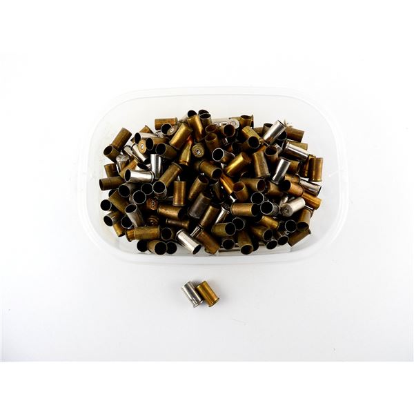 NON-PRIMED ASSORTED .38 SMITH & WESSON BRASS AND NICKEL CASES LOT