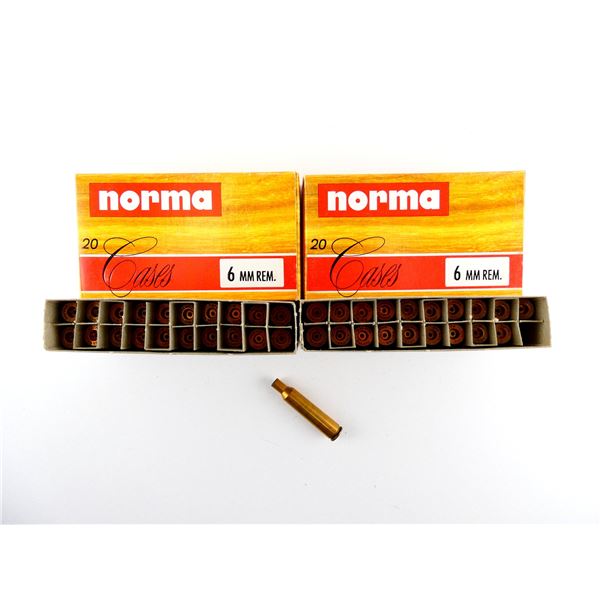 NEW NON-PRIMED NORMA 6MM REM BRASS CASES LOT