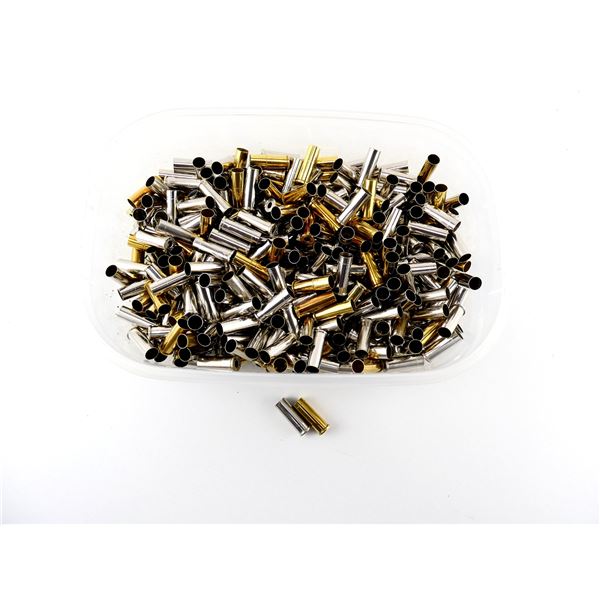 NON-PRIMED ASSORTED .38 SPL BRASS AND NICKEL CASES LOT