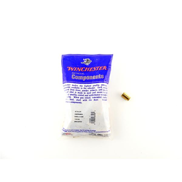 NEW NON-PRIMED WINCHESTER .45 G.A.P. BRASS CASES LOT