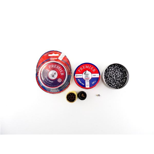 ASSORTED CROSSMAN AND DAISY .177 CALIBER PELLETS / BB'S LOT