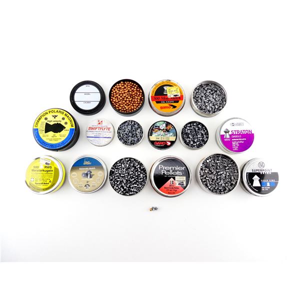 ASSORTED .177 CALIBER PELLETS AND BB'S LOT