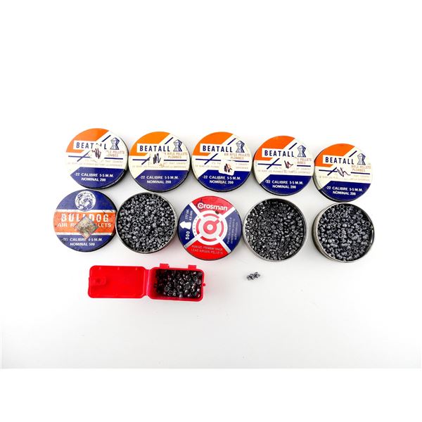 ASSORTED .177 CALIBER AND .22 CALIBER PELLETS LOT