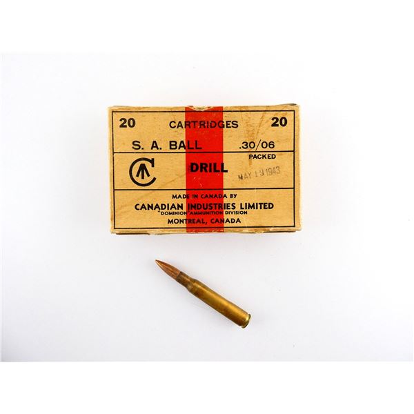 CANADIAN MILITARY .30-06 SPRG DUMMY RNDS LOT