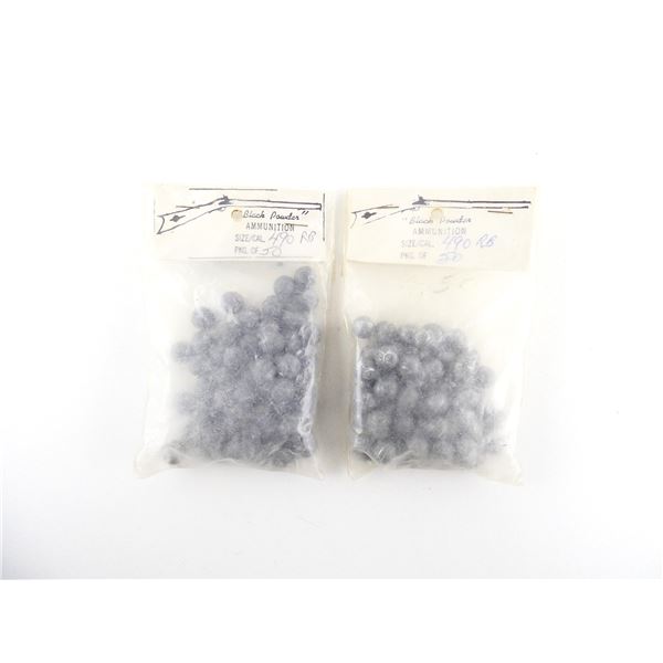 BLACK POWDER AMMUNITION .50 CALIBER LEAD ROUND BALLS LOT