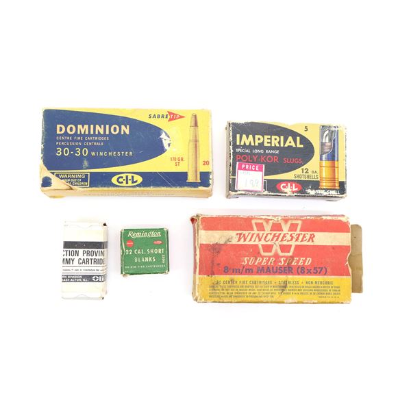 COLLECTIBLE EMPTY AMMO BOXES LOT