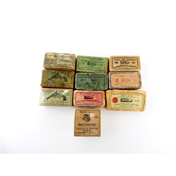 COLLECTIBLE EMPTY AMMO BOXES LOT