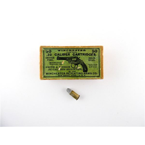 COLLECTIBLE DOMINION .32 SMITH & WESSON CF AMMO LOT