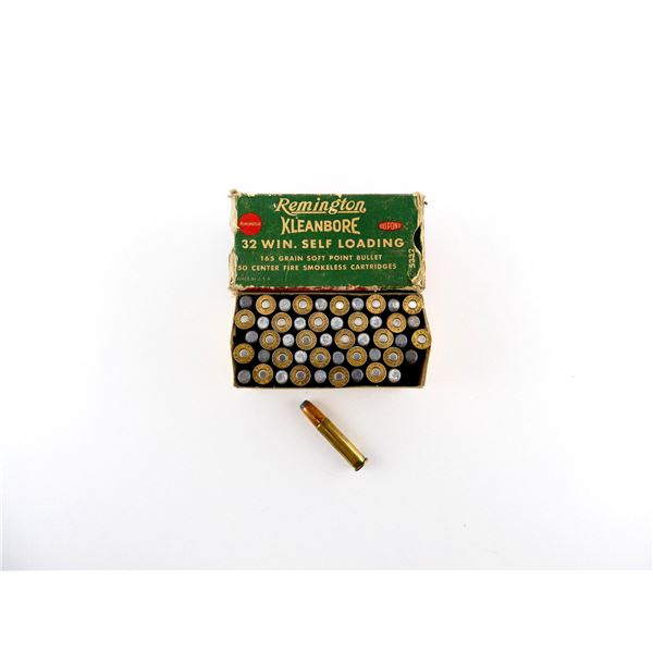 COLLECTIBLE REMINGTON .32 WIN SELF LOADING AMMO LOT