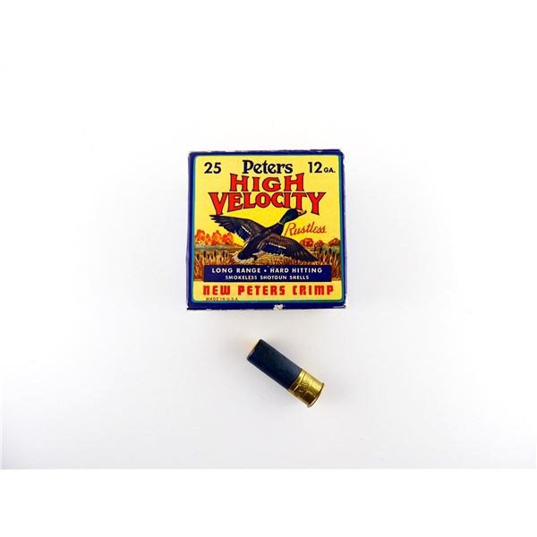 COLLECTIBLE PETERS 12 GAUGE 2 3/4" SHOT SHELL AMMO LOT