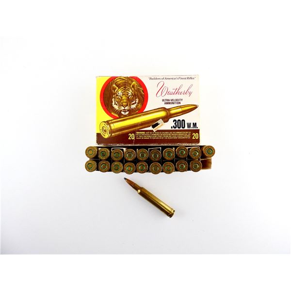 COLLECTABLE WEATHERBY .300 WEATHERBY MAGNUM AMMO LOT