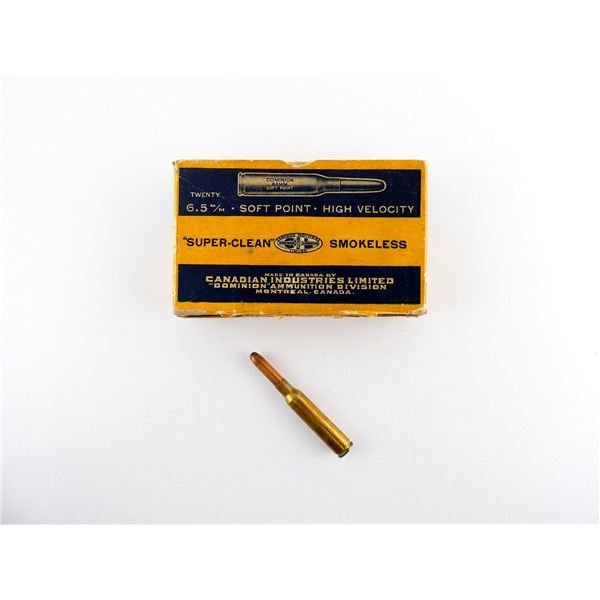 COLLECTIBLE DOMINION 6.5X54 MS AMMO LOT