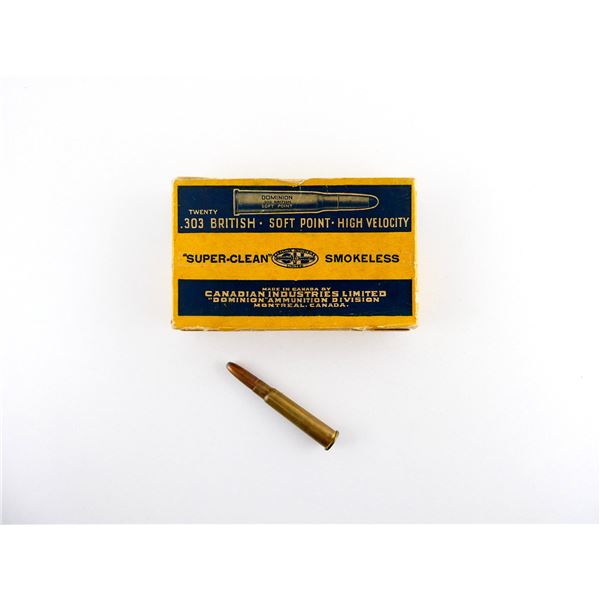 COLLECTIBLE DOMINION .303 BR AMMO LOT