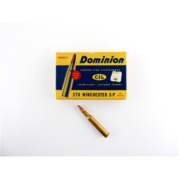 COLLECTIBLE DOMINION .270 WIN AMMO LOT